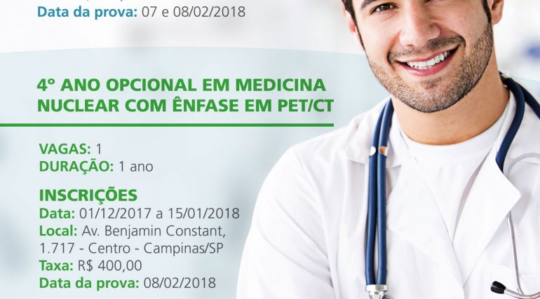 DIMEN – Medicina Nuclear abre vagas para residência e curso com ênfase em PET/CT