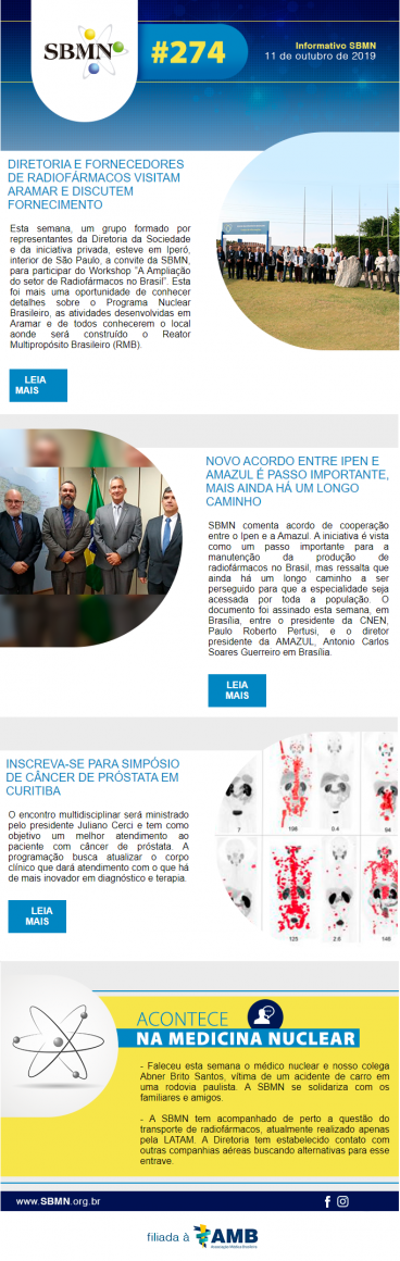 NEWS 274 – OUTUBRO 2019